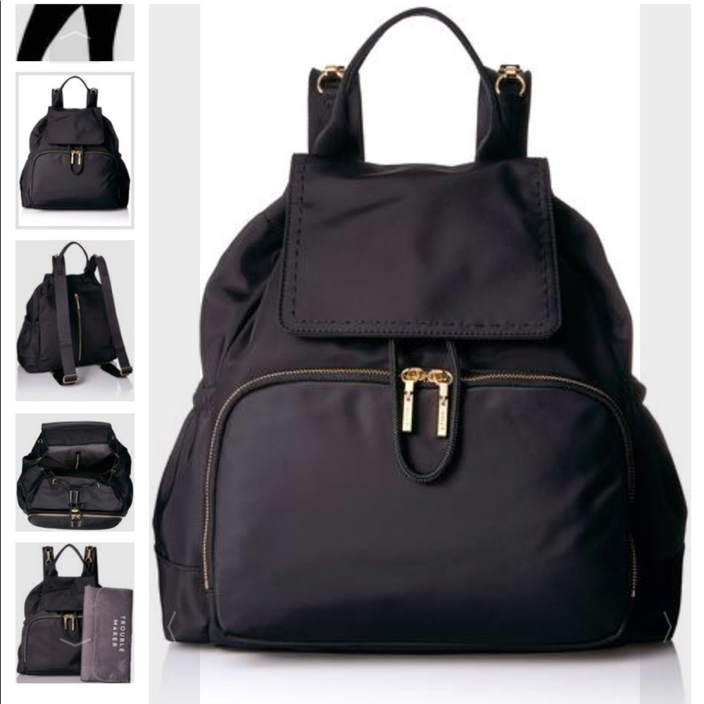Milly Backpack Diaper Bag - Black